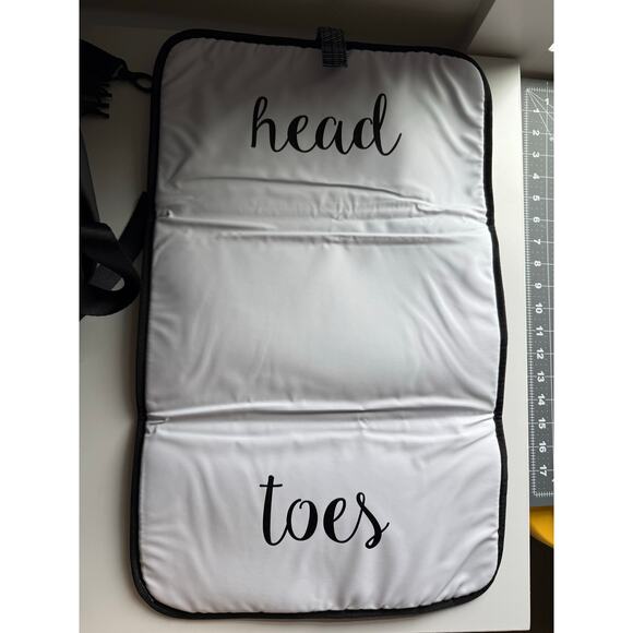 $200 Itzy Ritzy Diaper Backpack - Black White - Picture 10 of 11